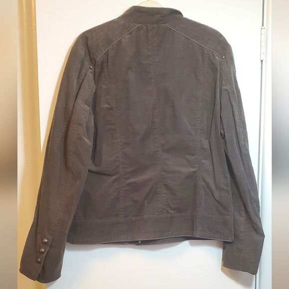 Size 8 Olsen Europe Brown Corduroy Blazer Jacket and Textured Fabric 98% Cotton - Picture 5 of 13